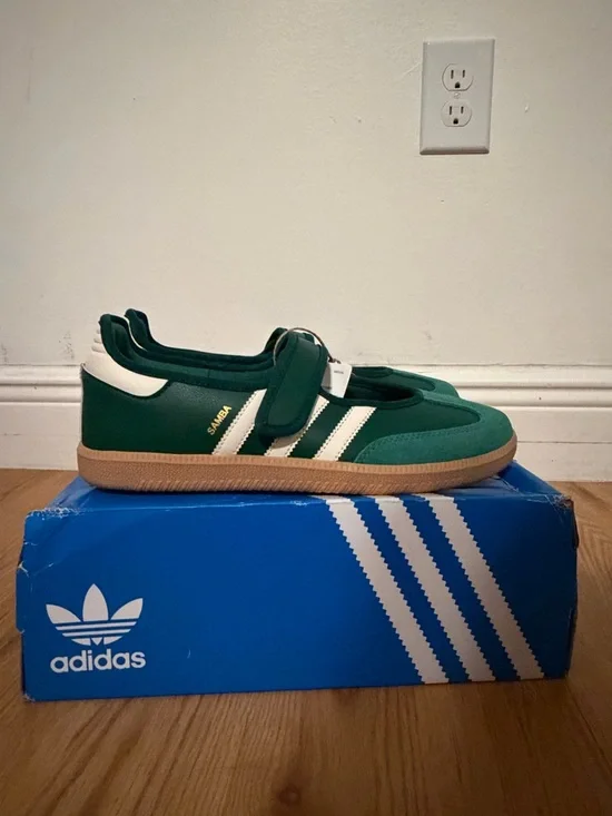 adidas Samba Mary Jane Size 10 in Green and White - Picture 5 of 7